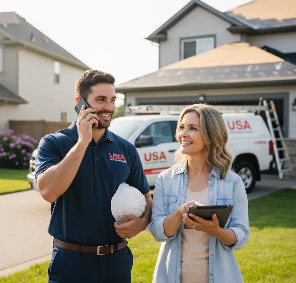 USA Roof Repair Experts customer support in Ellisville